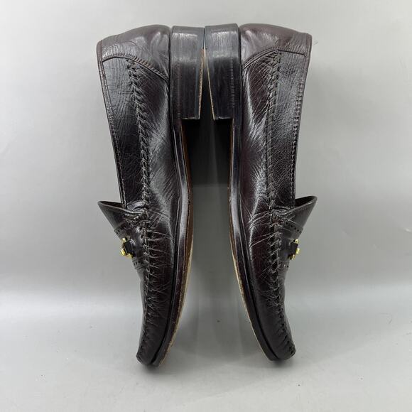 David Eden Horsebit Loafers Men Size 11.5 Brown Leather Comfort Slip On Shoes - Picture 6 of 9